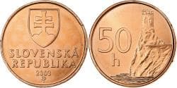 Slovakia, 50 Halierov, 2003, Copper Plated Steel, , KM:35