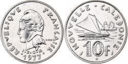 New Caledonia, 10 Francs, 1977, Paris, Nickel, , KM:11