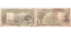 West African States, 500 Francs, VF(20-25)