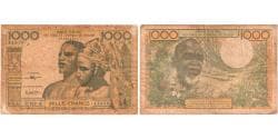 West African States, 1000 Francs, AG(1-3)