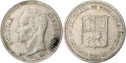 Coin, Venezuela, 25 Centimos, 1960, , Silver, KM:35a