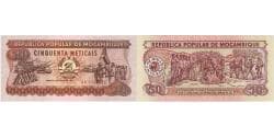 Banknote, Mozambique, 50 Meticais, 1986-06-16, KM:129b, UNC(65-70)