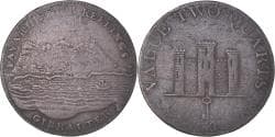 Gibraltar, 2 Quarts, Robert Keeling, 1802, , Copper