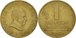 Coin, Uruguay, Un Peso Uruguayo, 1998