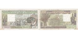 Banknote, West African States, 500 Francs, 1984, KM:706Kg, VF(20-25)