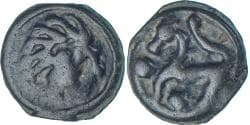 Coin, Senones, potin à la tête d’indien, 1st century BC, , Bronze