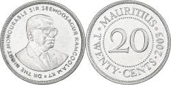 Mauritius, 20 Cents, 2003