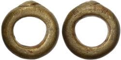 Ivory Coast, Ring coin, 18th-19th Centuries, Bronze,
