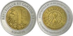 Canton of Geneva, 1 Sablier, Le Passage à l'An 2000, 2000, Bi-Metallic