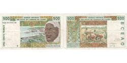 West African States, 500 Francs, Undated (2002), EF(40-45)