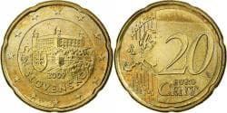 Slovakia, 20 Euro Cent, 2009, Kremnica, BU, , Nordic gold, KM:99