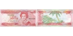 East Caribbean States, 1 Dollar, UNC(65-70)