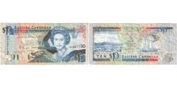 East Caribbean States, 10 Dollars, UNC(63)