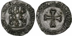 Duchy of Brittany, François II, Blanc à la targe, 1484-1488, Rennes, Billon