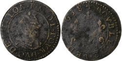 Principality of Sedan, Double De Sedan, 1638, Sedan, Copper,
