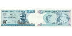 Zimbabwe, 2 Dollars, EF(40-45)