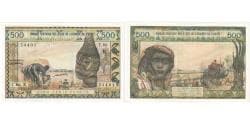 West African States, 500 Francs, AU(55-58)
