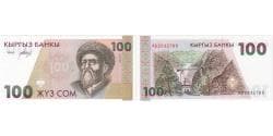 Banknote, KYRGYZSTAN, 100 Som, 2002, UNC(65-70)