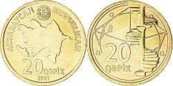 Coin, Azerbaijan, 20 Qapik, 2021, , laiton, KM:90