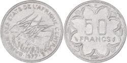 Coin, Central African States, 50 Francs, 1977