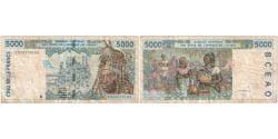 West African States, 5000 Francs, Undated (1998), EF(40-45)