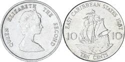 East Caribbean States, 10 Cents, 1987