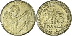 Coin, West African States, 25 Francs, 1997