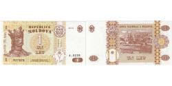 Moldova, 1 Leu, UNC(65-70)