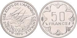 Central African States, 50 Francs, 1976, Paris, ESSAI, Nickel, , KM:E8