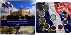Slovakia, Set 1 ct. - 2 Euro + Token, 2009, Kremnica,