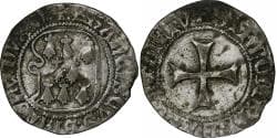 Duchy of Brittany, François II, Blanc à la targe, 1484-1488, Nantes, Billon