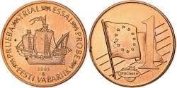 Estonia, Medal, 1 C, Essai Trial, 2003, Exonumia, , Copper