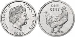 Cook Islands, Elizabeth II, Cent, 2003, Aluminum, , KM:422