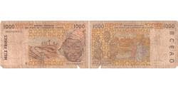 West African States, 1000 Francs, EF(40-45)