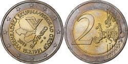 Slovakia, 2 Euro, Visegrad Group, 20th Anniversary, 2011, Kremnica,
