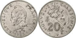 New Caledonia, 20 Francs, 1983, Paris, Nickel, , KM:12