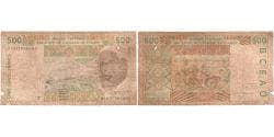West African States, 500 Francs, VG(8-10)