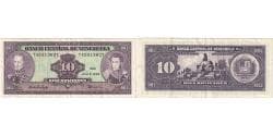 Banknote, Venezuela, 10 Bolívares, 1995, 1995-06-05, KM:61d, AU(50-53)