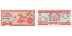 Banknote, Burundi, 20 Francs, 2007, 2007-11-01, UNC(65-70)