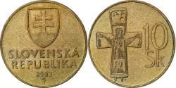 Slovakia, 10 Koruna, 2003, Kremnica, Aluminum-Bronze, , KM:11