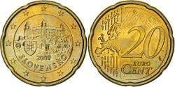 Slovakia, 20 Euro Cent, 2009, Kremnica, , Nordic gold, KM:99