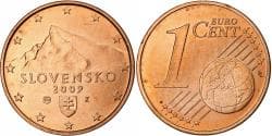 Slovakia, 1 Centime, 2009, Kremnica, Copper Plated Steel,