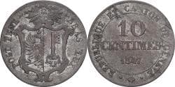 Canton of Geneva, 10 Centimes, 1847, Billon,