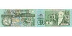 Banknote, Guernsey, 1 Pound, UNDATED 1991, KM:52b, AU(55-58)