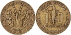 Coin, West African States, 10 Francs, 1976, Paris,
