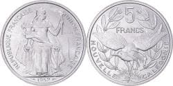 Coin, New Caledonia, 5 Francs, 1952, Paris, ESSAI, , Aluminum, KM:E10