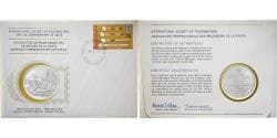 Swaziland, Medal + stamp, International Society of Postmasters, 1978, Silver