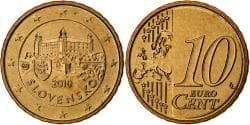 Slovakia, 10 Euro Cent, 2010, Kremnica, BU, , Nordic gold, KM:98