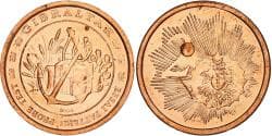 Gibraltar, 2 Euro Cent, Fantasy euro patterns, Essai-Trial, Proof, 2004, Copper