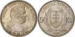 Slovakia, 50 Korun, 1944, Silver, , KM:10